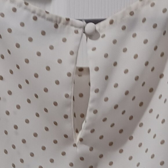 New York and Company Polka Dot Blouse - Picture 5 of 5
